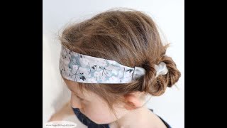 Tuto  coudre un bandeau ou headband élastiqué [upl. by Aguayo]