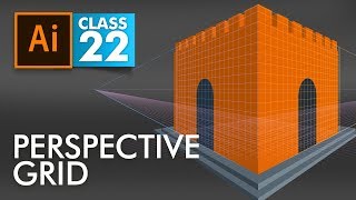 Adobe Illustrator  Perspective Grid  Class 22  Urdu  Hindi [upl. by Eisiam]