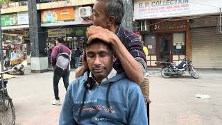 Old Man Amazing Head massage  Indian ASMR  Only 120  Cosmic Indian Head Massage [upl. by Felix]