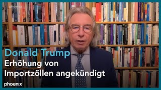 Prof Thomas Jäger zu Donald Trumps angekündigten Importzöllen  261124 [upl. by Meredi867]