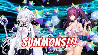 My Last Attempt To Summon Lady Avalon Proto Merlin amp Skadi Ruler  FGO Summer 7 Summons [upl. by Arah]