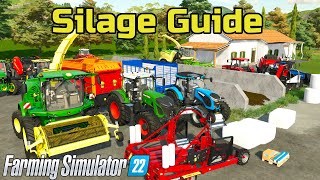 Are You Doing Silage WRONG  A BEGINNERS guide to making silage in Farming Simulator 22 [upl. by Aninay]