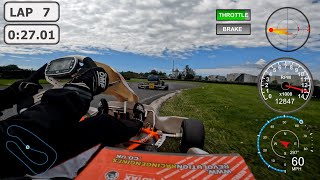 Hooton Park Circuit  Rotax Practice  16 Aug 23 2 Stroke Karting  GoPro Hero10 4k50fps  Dashware [upl. by Netsud904]