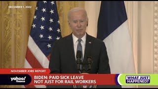 President Biden ‘I’m going to continue to fight for paid leave’ [upl. by Inoj]