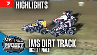 BC39 Finale  USAC Midgets at Indianapolis Motor Speedway Dirt Track 92924  Highlights [upl. by Monteria215]