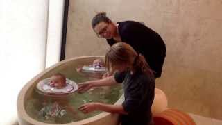 BABY SPA WITH SWIM NECK RING  FLOATING FREE [upl. by Nogam]