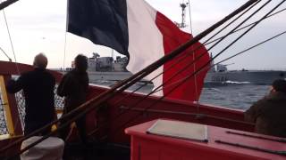 LHermione et la frégate Latouche Tréville [upl. by Dorella]