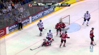 IIHF WC 2012 CANSVK 34 QF 33 HD [upl. by Anaeel512]