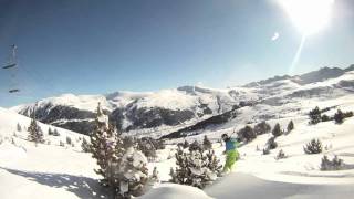 Soldeu Andorra  Snowboarding Powder GoPro 2012 [upl. by Aicat982]