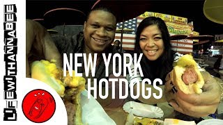 The Famous Nathans Hot Dogs in Coney Island NY  LifewithAnnaBee [upl. by Yv]