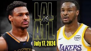 LAKERS vs HAWKS FULL GAME HIGHLIGHTS NBA SUMMER LEAGUE [upl. by Jacques]