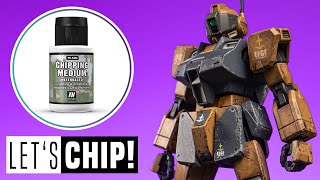 Gunpla weathering with Vallejo Chipping Medium [upl. by Romeu]