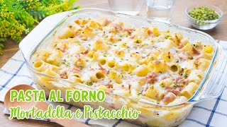 Pasta Al Forno Mortadella e Pistacchio  Ricetta Pasta Cremosa Facile e Veloce  55Winston55 [upl. by Arden485]