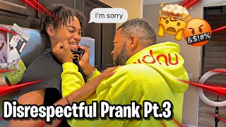 IM BACK BEING DISRESPECTFUL PRANK ON DAD PT3 🤣 [upl. by Orola]