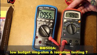 BM500A low budget megohm amp isolation testing [upl. by Arama924]