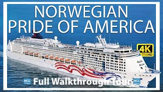 NCL Pride of America  Full Walkthrough Cruise Ship Tour  Ultra HD  Norwegian Cruise Line [upl. by Jephum633]