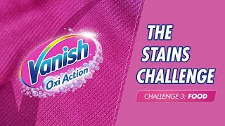 Food Stains Challenge  Watch Bleach vs Vanish [upl. by Yrohcaz]