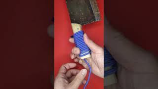 How to Make a Paracord quotKnifequot Handle Wrap a Handle with Cord shorts [upl. by Omland]