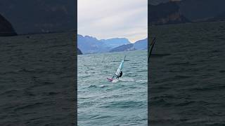 Watch this incredible windsurfer defy the elements AdrenalineRush windsurfing lakegarda 🌊 🇮🇹 [upl. by Martijn]