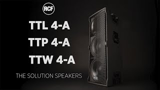 RCF TT 4A  ACTIVE TWOWAY ARRAY SPEAKER [upl. by Stegman]