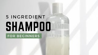 5 Ingredient Natural Shampoo  How to Make DIY Shampoo Base for BEGINNERS [upl. by Kora]