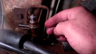 Changing a vehicle brake line [upl. by Amsed]