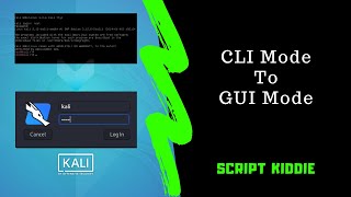 How To Change Kali Linux CL Interface To Gnome Desktop Interface  Sinhala Review  SCRIPT KIDDIE [upl. by Yenwat]