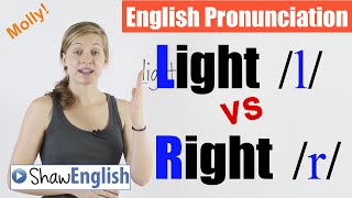 English Pronunciation Light l vs Right r [upl. by Issie]