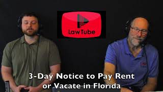 3 Day notice to pay rent or vacate in Florida [upl. by Assitruc]