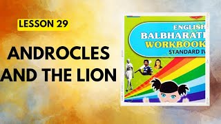 STD 4Lesson 29Androcles And The LionEnglish Balbharati Workbook Question Answers [upl. by Dielle]