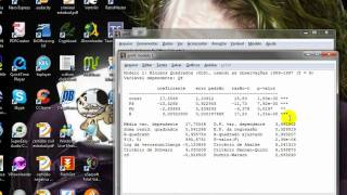 Tutorial Econometria no Gretl  UFMT parte 2 [upl. by Yeldahc]