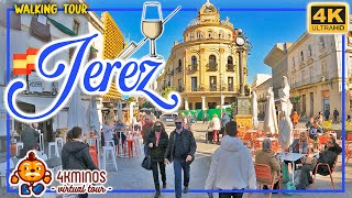 JEREZ DE LA FRONTERA  4K Ultra HD Walking Virtual Tour Spain 2022 [upl. by Geri439]