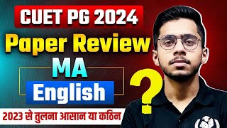 CUET PG 2024 MA English Paper Level Exposed amp Coachings too  CUET MA English 2025 Preparation [upl. by Natfa103]