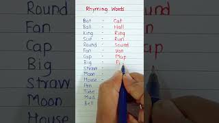 Rhyming Words shorts [upl. by Jillie]