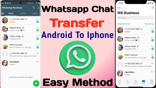 Whatsapp Chat Transfer Android to Android  Transfer Whatsapp data from iphone to Android [upl. by Kacie]