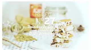 27 Bolachas de Gengibre Vaqueiro com Gelado Carte DOr Stracciatella [upl. by Akeret]