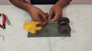 free energy generator device with magnet amp dc motor  science experiment at home [upl. by Ahtivak245]