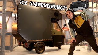 Funktioniert die 70€ Standheizung in der Ape  Kleinster Camper der Welt Folge 10 [upl. by Jandy]