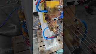 Spot welding machine for 33mm wires spotting [upl. by Kohl]