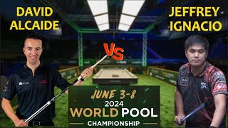 Highlights David Alcaide vs Jeffrey Ignacio 2024 World Pool Championship [upl. by Nodnorb]