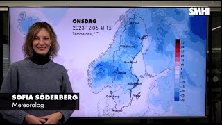 Prognos onsdag till och med fredag v49 [upl. by Neillij336]