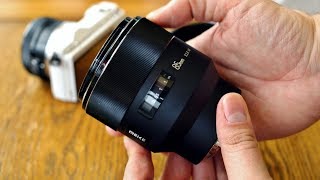 Meike 85mm f18 FE lens review with samples Fullframe amp APSC [upl. by Etnahc]