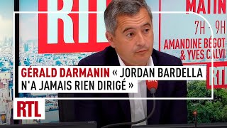 Gérald Darmanin  quotJordan Bardella na jamais rien dirigéquot [upl. by Islek]