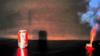 Pocket Artillery Mini Cannon Test Fire  Coke Can [upl. by Binetta176]