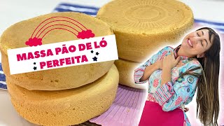 MASSA PÃO DE LÓ DO ZERO A PERFEIÇÃO [upl. by Eednus]