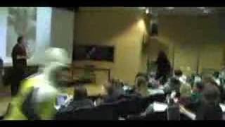 gorilla chases banana through university lecture AS SEEN ON JAY LENO [upl. by Fennell]