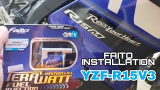 Faito TeraWatt Fuel Injection  YZFR15V3  Installation [upl. by Mcneil]