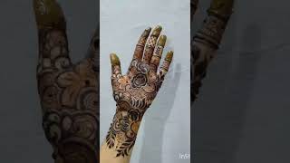 🌹Rose Petron  Mehndi Dark colour  Final look 🥰❤️ [upl. by Sandry283]