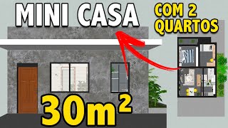 CASA PEQUENA COM 2 QUARTOS  SUPER ACONCHEGANTE [upl. by Reddin]