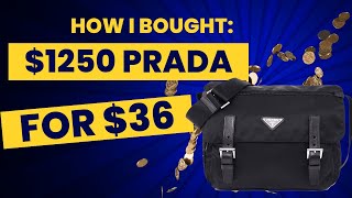 How I Just Bought 1250 Prada for 36 [upl. by Nalhsa35]